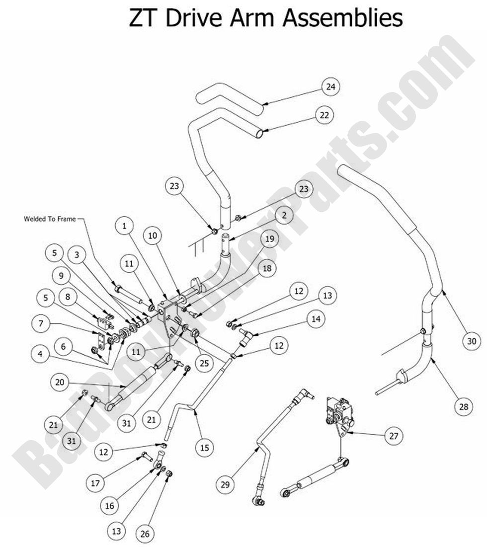 2014 ZT Elite - Drive Arm Assembly